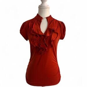 Heart & Soul Vintage 2000 Size Small Ruffle Detailed Cinched In Waist Flattering